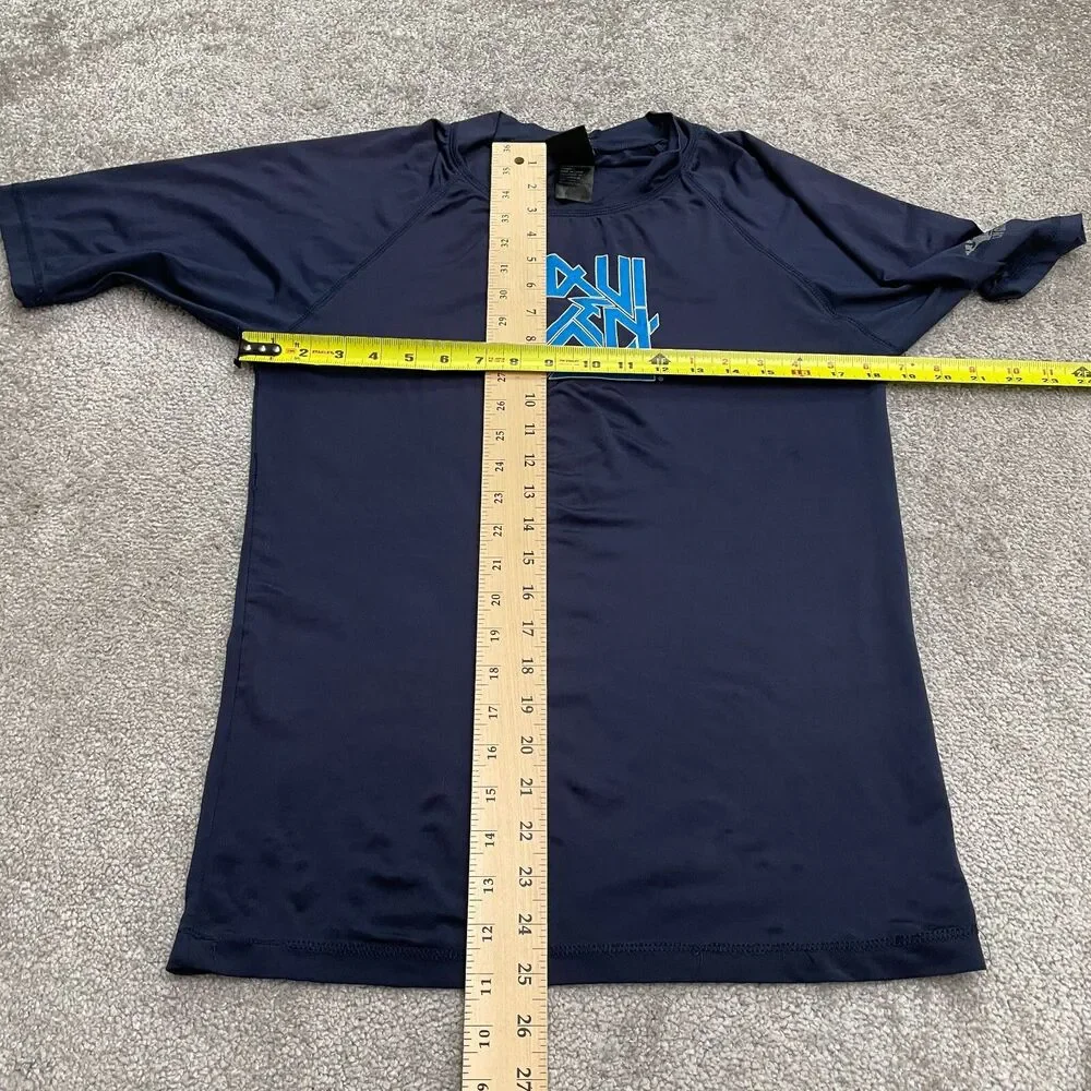 Maui And Sons Rash Guard Swimwear Mens Small Navy Blue Half Sleeve UV Protect